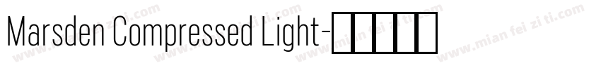 Marsden Compressed Light字体转换